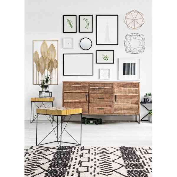 Metallist seinakaunistus 52,5x95 cm Adhira - Bizzotto-image-3