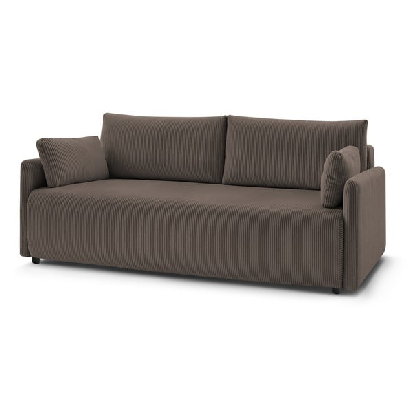 Pruun velvetist diivanvoodi 211 cm Marcel - Bobochic Paris-image-3