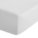 Valge perkal-puuvillane kummiga lina 90x190 cm Easy Iron Percale - Catherine Lansfield