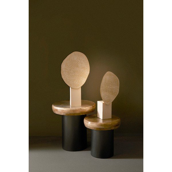 Beež metallist laualamp metallvarjuga (kõrgus 46 cm) Neev - Bizzotto-image-1