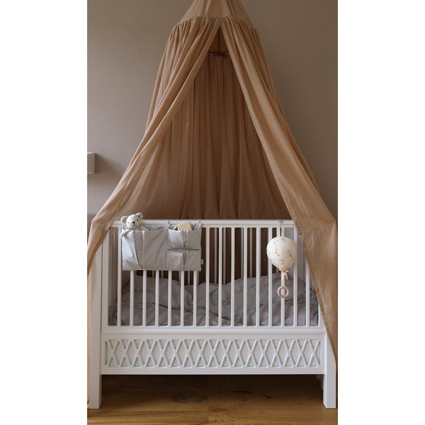 Helesinine orgaanilisest puuvillast võrevoodi tasku 42 cm Classic Stripes Blue - Cam Cam Copenhagen-image-2