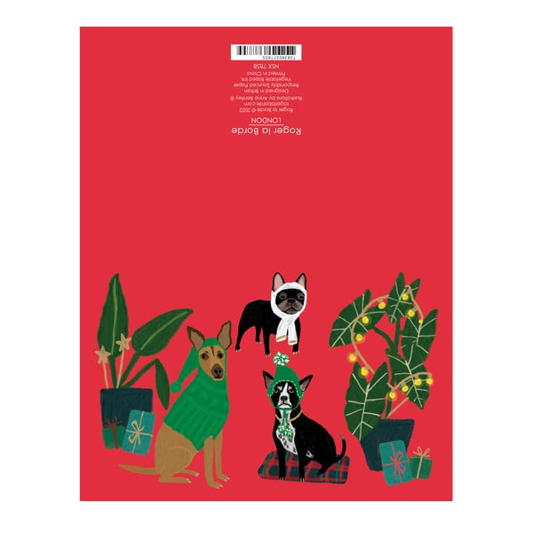 Tervituskaartide komplekt 8 tk jõulumotiiviga Cat and Dog Palais  – Roger la Borde-image-1