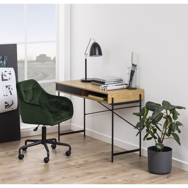 Roheline sametpinnaga kontoritool Brooke - Actona-image-1