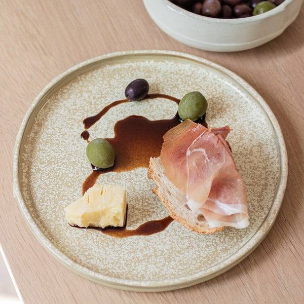 Beež taldrikud 2 tk komplektis kivist ø 20 cm Sand Grain - Mette Ditmer Denmark-image-3