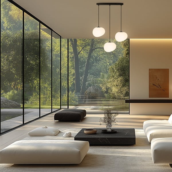 Must-valge rippvalgusti Stones - Candellux Lighting-image-1