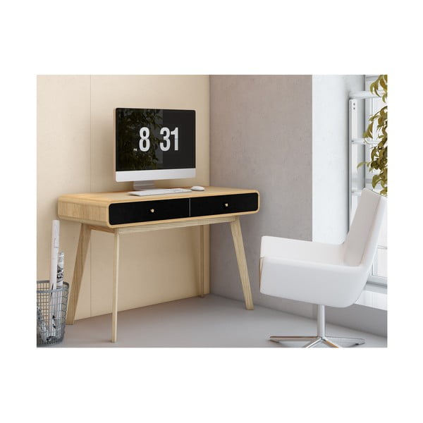 Töölaud tammedekorist 50x120 cm Cassie - Støraa-image-3