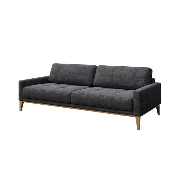 Tmavě šedá pohovka MESONICA Musso Tufted, 210 cm-image-2