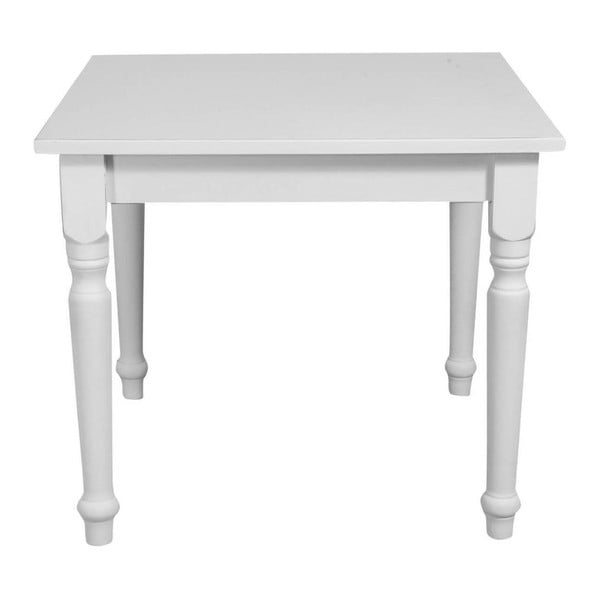 Bílý dřevěný jídelní stůl Crido Consulting Witte, 90 x 90 cm