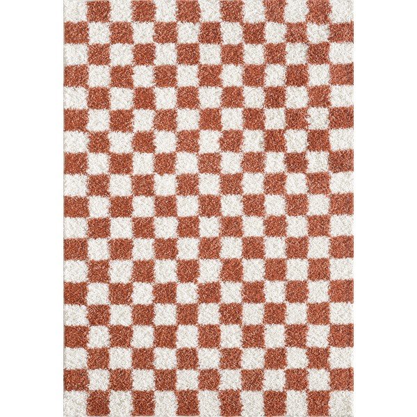 Kreemikas/terrakota vaip 120x170 cm Grida - ESTE