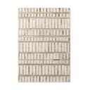 Kreemikas käsitsi kootud villane vaip 160x230 cm Boho 1.0 Linara - Vikosa