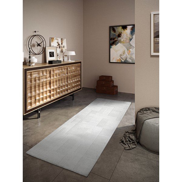 Kreem käsitsi kootud villane koridorivaip 80x250 cm Wilhelmine - Villeroy&Boch-image-1