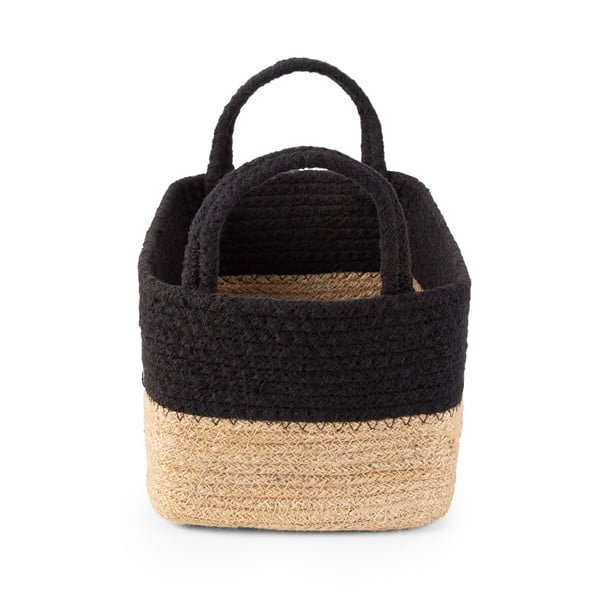 Juut- ja puuvillakorv Basic, 24 x 15 cm - Compactor-image-2