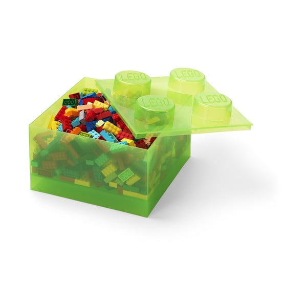 Roheline plastist laste hoiukast 25x25x18 cm - LEGO®