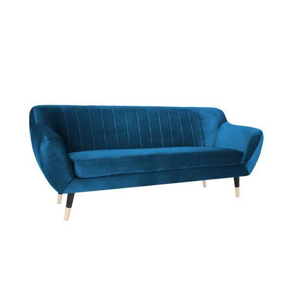 Modrá pohovka s černými nohami Mazzini Sofas Benito, 188 cm-image-2