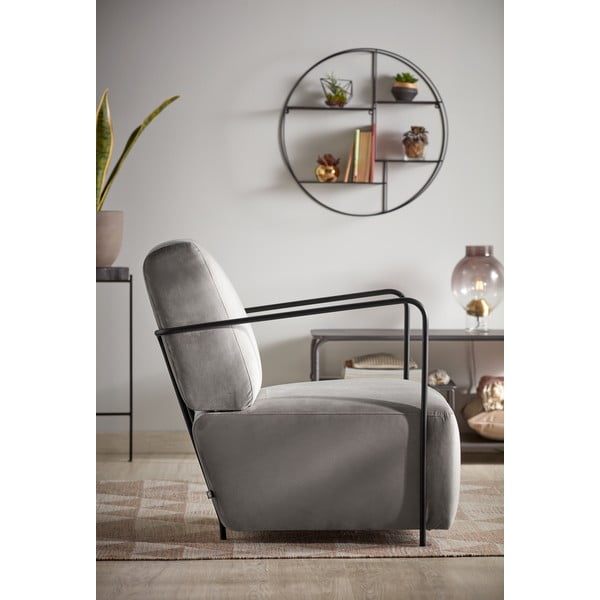 Hall sametist tugitool Gamer - Kave Home-image-1