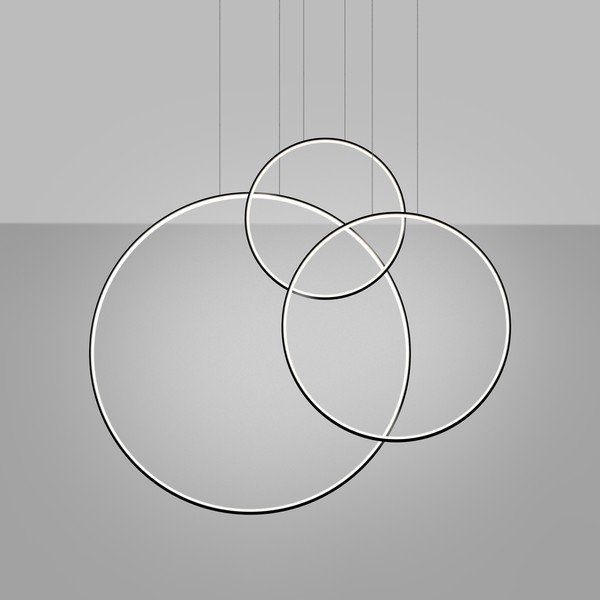 Must alumiiniumist LED-rippvalgusti RIO - Thoro-image-1