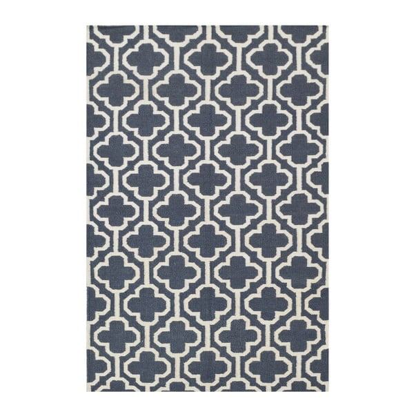 Vlněný koberec Penelope Dark Grey, 140x200 cm