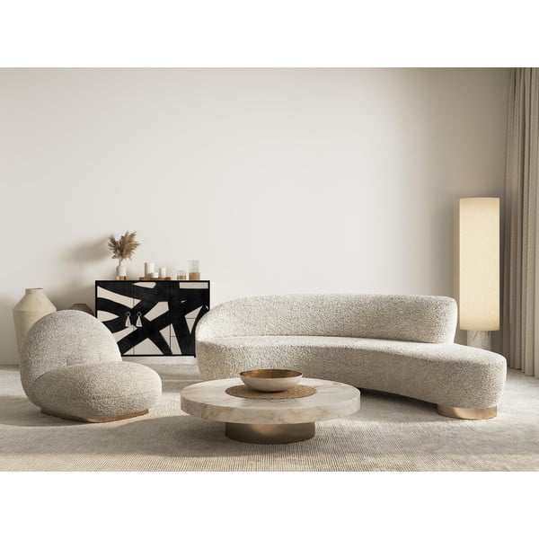 Must-beež madal kummut 113x84 cm Wilma - Really Nice Things-image-3