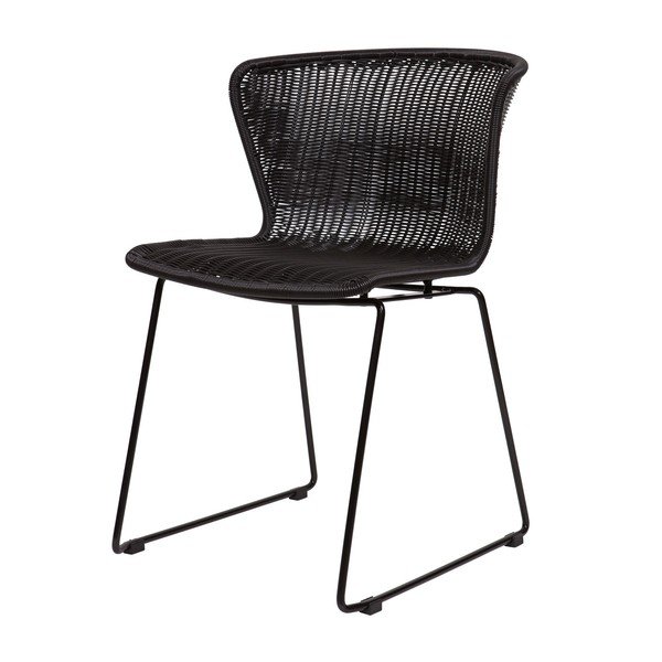 2 musta tooliga komplekt, mis sobib nii sise- kui ka välistingimustesse Wings - WOOOD