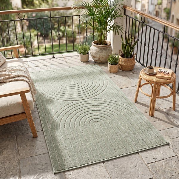 Roheline sise- ja välistingimustes kasutatav jooksja 80x250 cm Nova 1201 - Ayyildiz Carpets-image-1