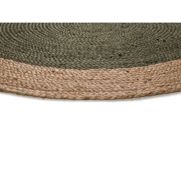 Roheline-puiduvärvi ümmargune vaip ø 90 cm Mahon - Universal-image-3