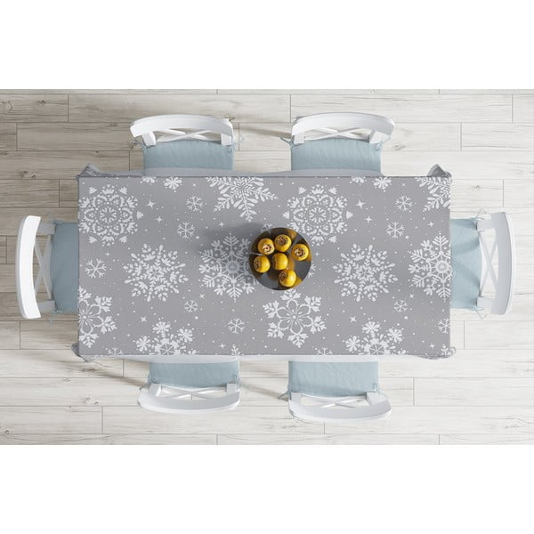 Jõululaudlina puuvillase Holly Night, 140 x 180 cm Snowflakes - Minimalist Cushion Covers-image-1