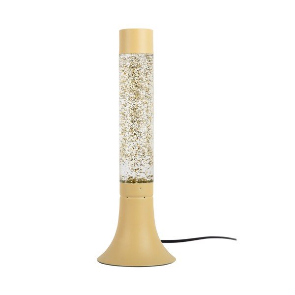 Helekollane lauavalgusti klaasist varjuga (kõrgus 37,5 cm) Astro Glittler - Leitmotiv