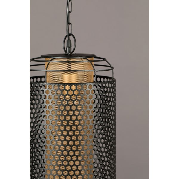 Must rippvalgusti metallist varju ø 25,5 cm Archer - Dutchbone-image-4