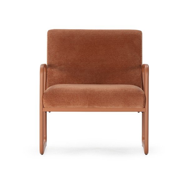 Terrakota värvi šenill-tugitool Vince - MOME-image-2