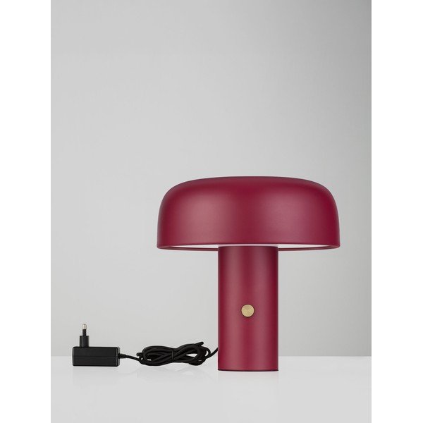 Burgundiapunane metallist LED-laualamp hämardatava reguleerimisega (kõrgus 31 cm) Noelia - Nova Luce-image-2