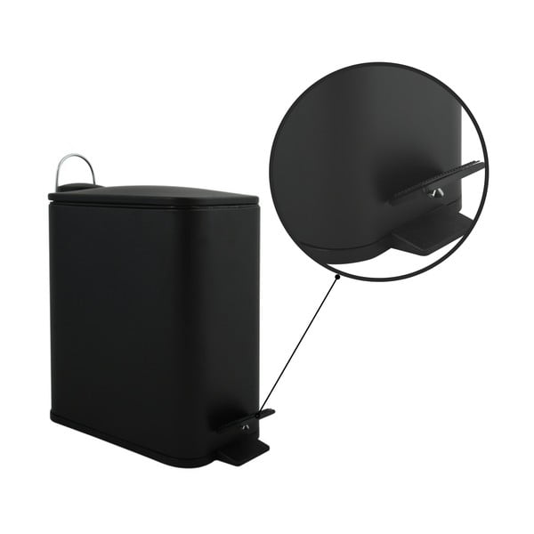 Matt must terasest prügikast 5 l Erik - Spirella-image-2