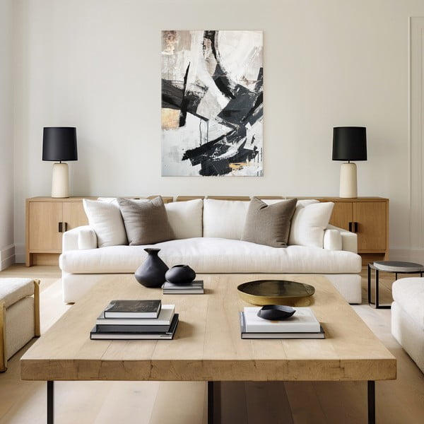 Käsitsi maalitud elementidega maal 70x100 cm Ash - Styler-image-1