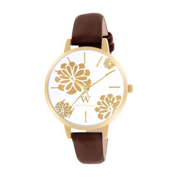 Dámské hodinky s řemínkem v hnědé barvě Olivia Westwood Grando