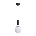 Valge-must klaasist varjuga rippvalgusti ø 15 cm Hector - Squid Lighting