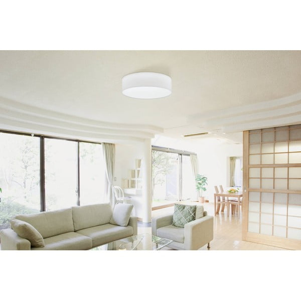 Valge laevalgusti tekstiilist varjuga PASTERI - EGLO-image-1