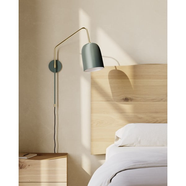 Roheline seinavalgusti ø 15 cm Audrie - Kave Home-image-1