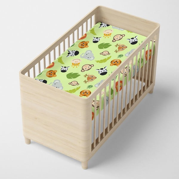 Roheline elastne puuvillane lina , 60 x 120 cm Wild - Mr. Fox-image-3