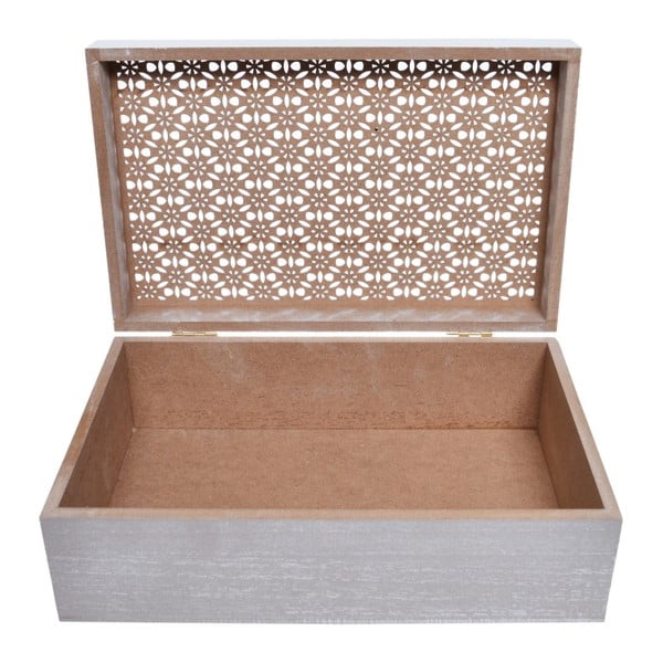 Dřevěná úložná krabička Ewax Runna, 23,5 x 15 x 8 cm