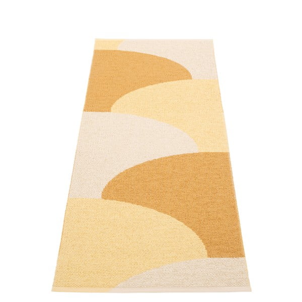 Ookerkollane sise/välisvaip 70x180 cm Hill Ochre Pale Yellow – Pappelina