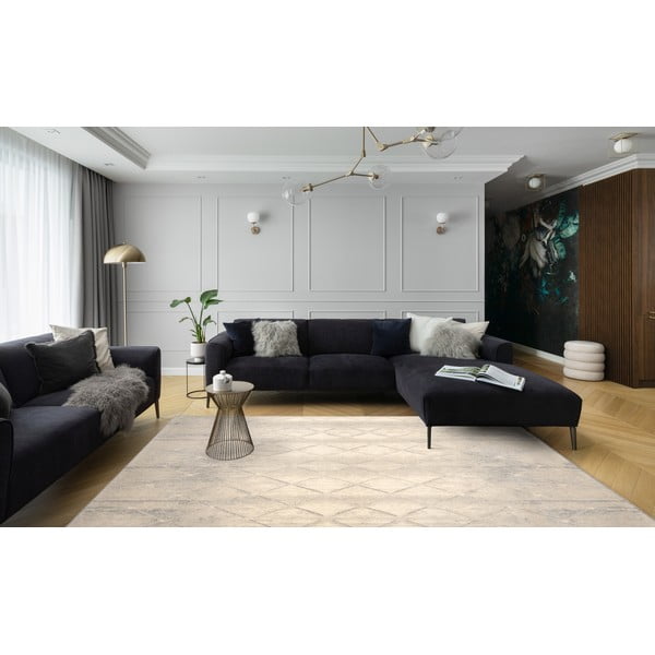 Kreem villane vaip 133x180 cm Colette - Agnella-image-1