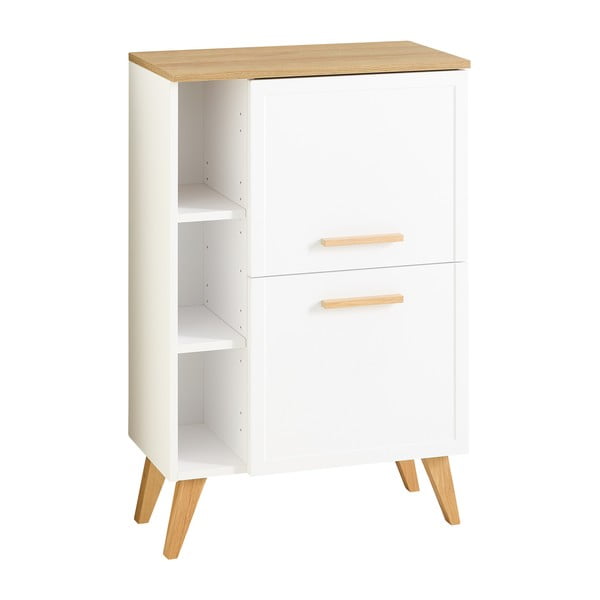 Valge seinale kinnitatav madal vannitoakapp 77x60 cm Quickset 383 - Pelipal-image-2