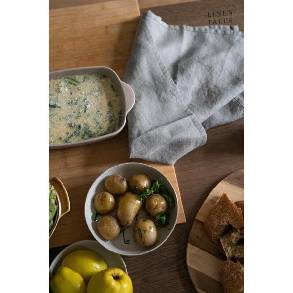 Linane rätik 45x65 cm Khaki - Linen Tales-image-1