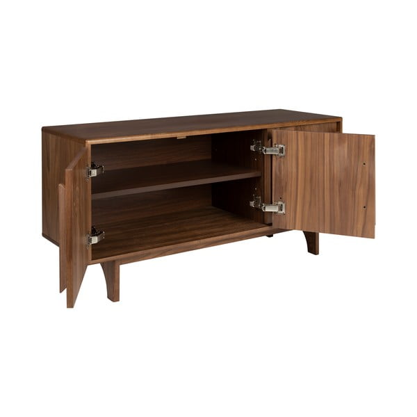 Pruun pähklipuust madal kapp 120x58 cm Groove - Zuiver-image-4