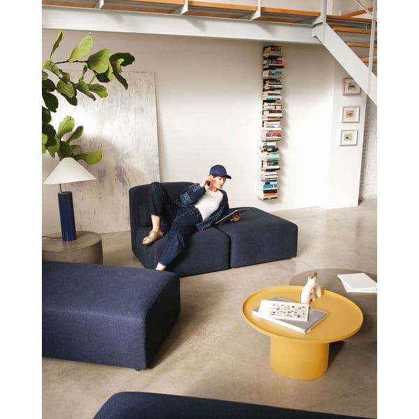 Sinepivärvi metallist ümmargune diivanilaud ø 72 cm Fleksa - Kave Home-image-3