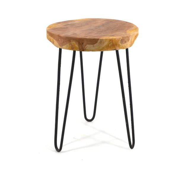 Dřevěná stolička s kovovýma nohama Moycor Marsella