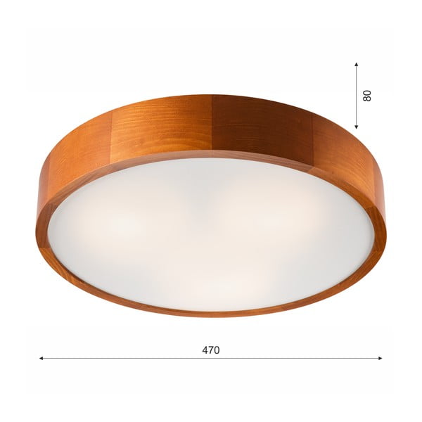 Konjakipruun laevalgusti klaasist varjuga ø 47 cm Eveline - LAMKUR-image-4