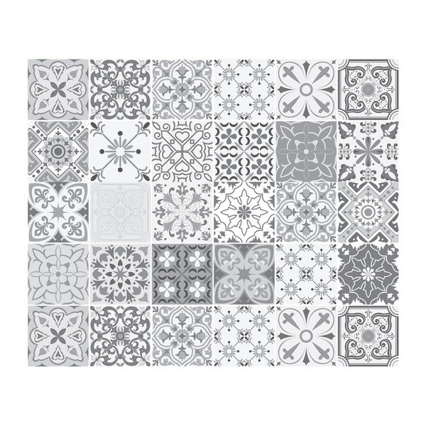 Sada 30 samolepek na nábytek Ambiance Tiles Stickers For Furniture Cineloto, 15 x 15 cm-image-2