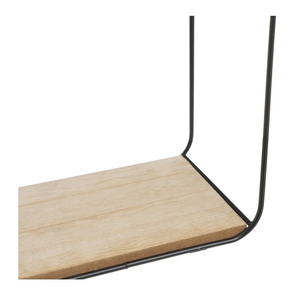 Must-puiduvärvi riiulid 2tk komplektis 21 cm - Casa Selección-image-2