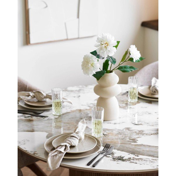 Beežid kivikeraamikast taldrikud 4tk komplektis ø 27 cm Viola - House Nordic-image-1