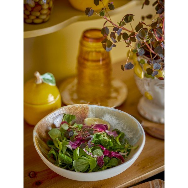 Kreemid kivikeraamikast kausid 4tk komplektis 625 ml Lacey - Bloomingville-image-3